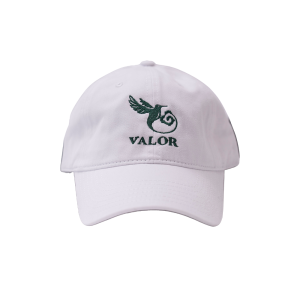 White / Green Hat